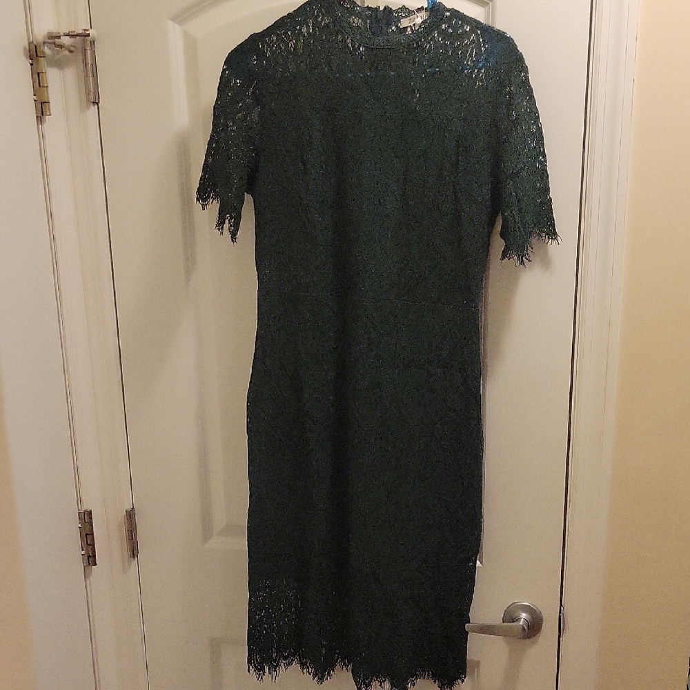Elegant Green Lace Dress